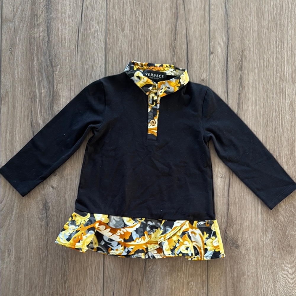 NWOT Versace Baby Girl Long Sleeve Dress in Sz 12-18 month (Authentic)